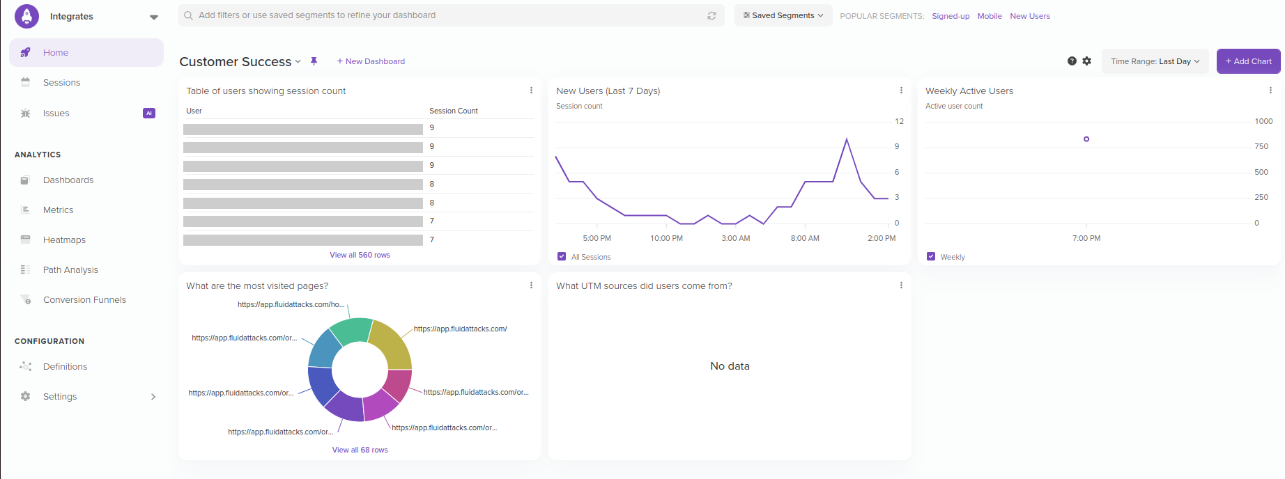 Fluid Attacks uses LogRockert partly for error tracking